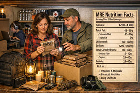 Generic MRE made in USA demonstrates MIL-SPEC durability for rugged camping.