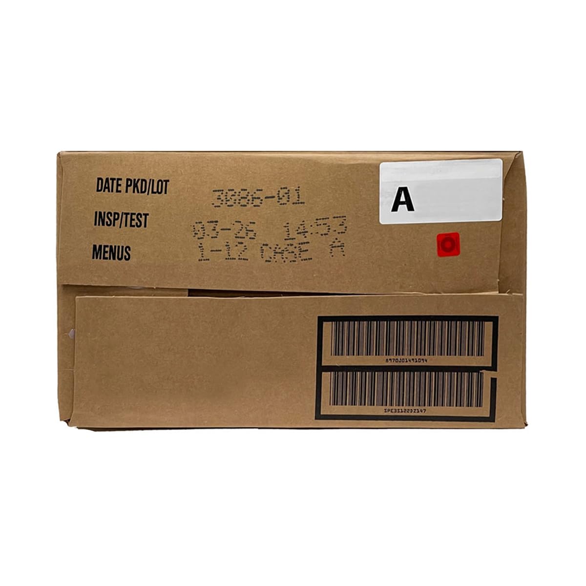 Generic MRE 24-meal pack provides reliable field dining on outdoor adventures.
