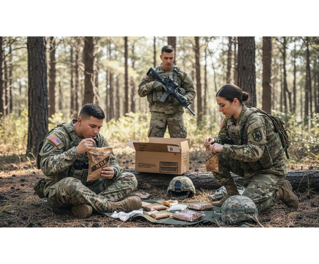 Generic MRE made-in-USA packaging highlights quality and reliable sourcing.