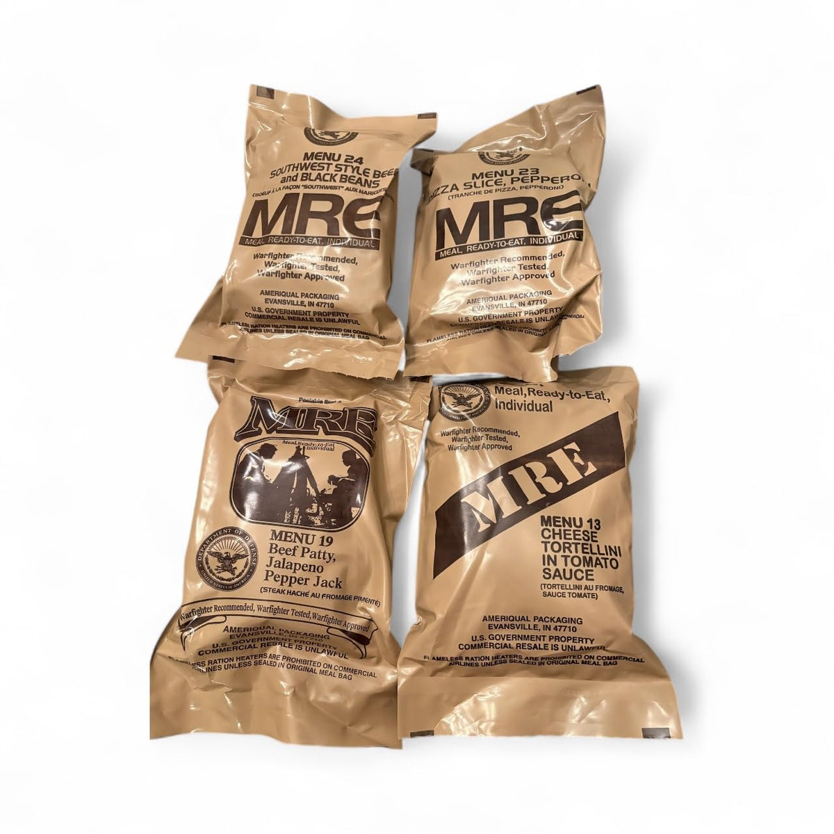 Generic MRE ready-to-eat pouch enables quick meals anytime, anywhere.