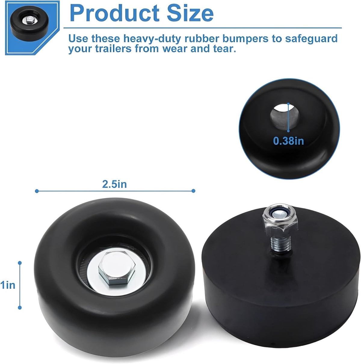 Multi-functional rubber foot for indoor/outdoor use with cushioning effect