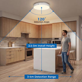 Generic no-wiring wireless ceiling light suitable for showers and sheds