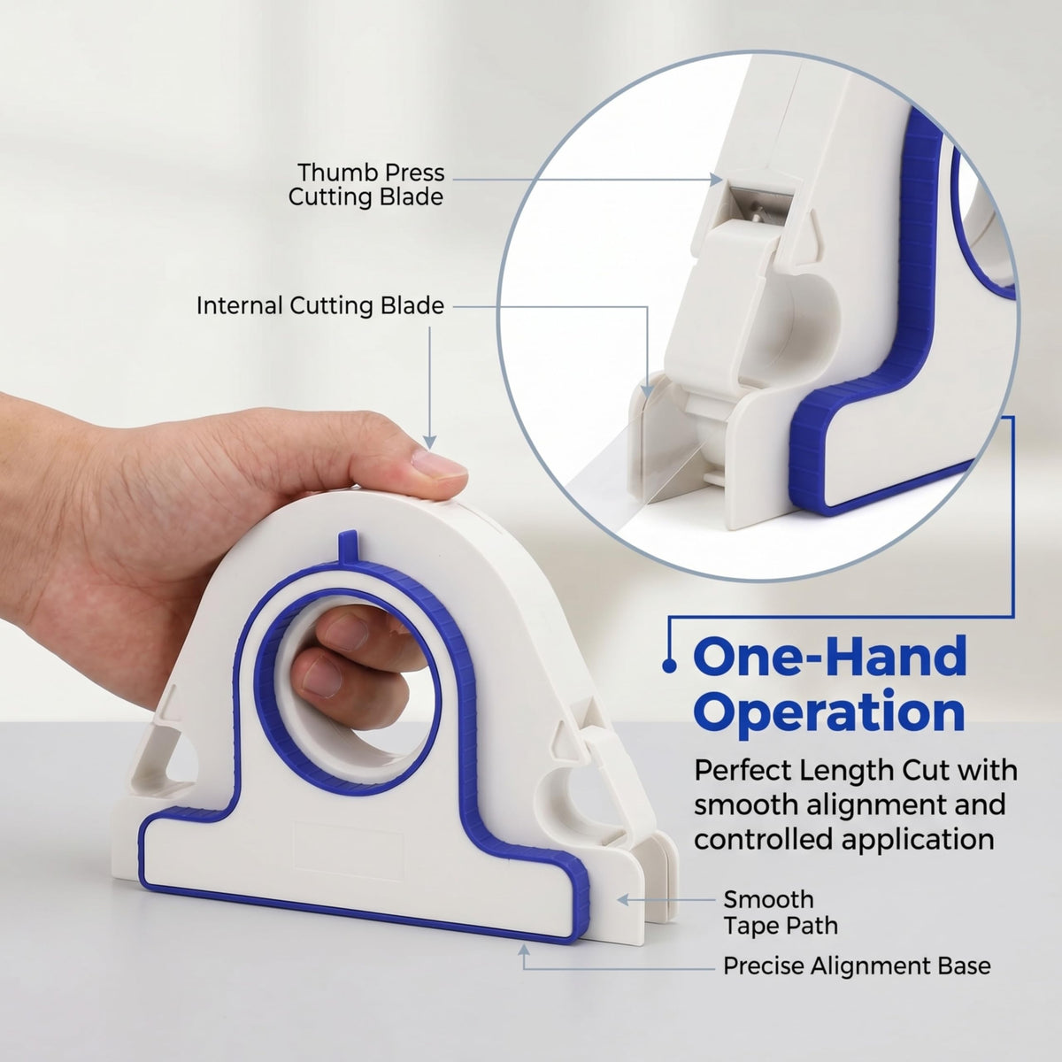 Generic Painters Tape Applicator used with one-handed operation for quick masking.