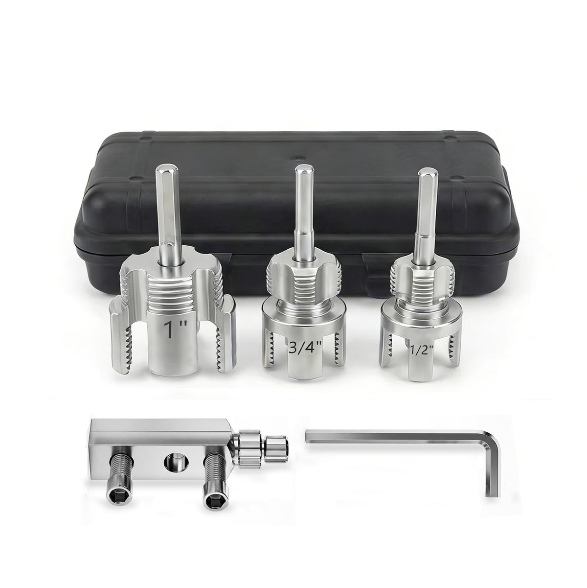 Generic pipe threading kit overview showing complete all-in-one solution for plumbing projects