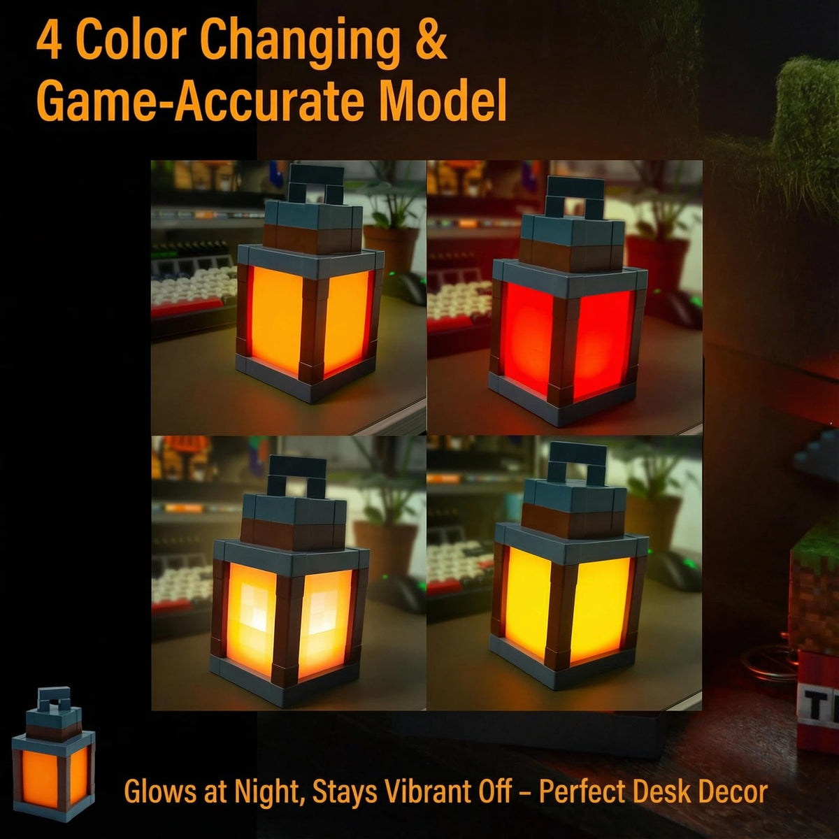 Generic Pixelated Lantern Rechargeable design keeps spaces cord-free