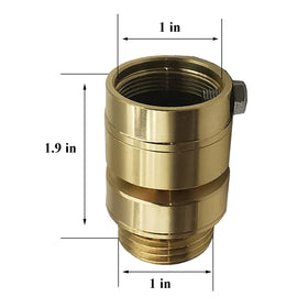 Generic PK1380 outdoor faucet vacuum breaker in brass improves drip-free operation.
