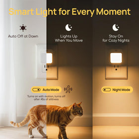 Generic stepless dimming night light remembers your preferred brightness.