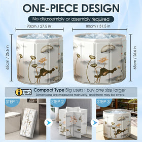 Generic Portable Bathtub dual-drain-system enables fast, complete water release.