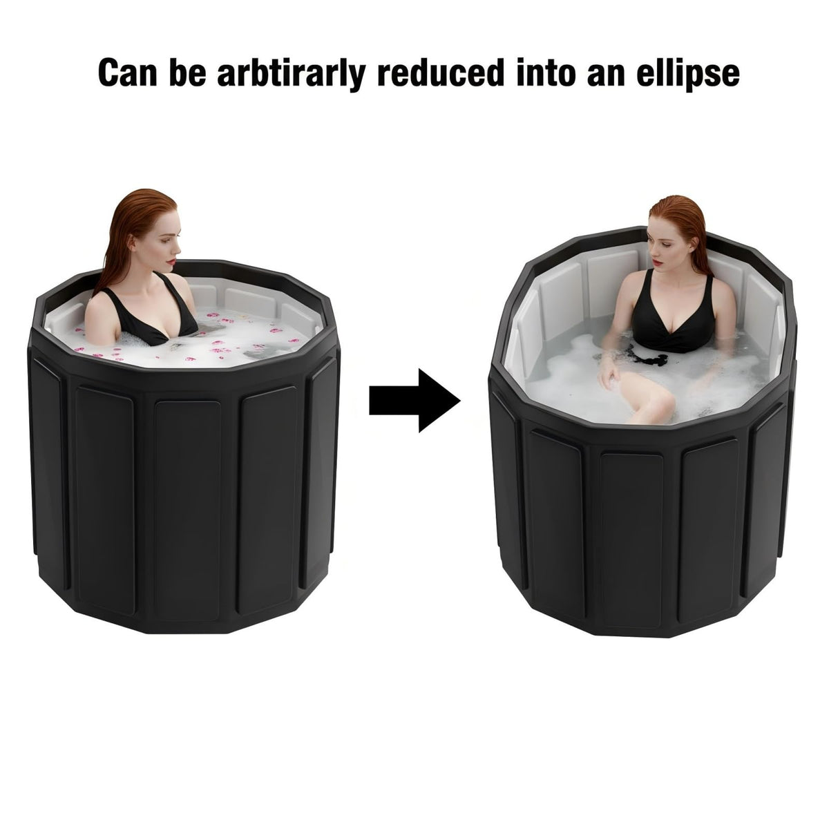 Generic Portable Bathtub seven-layer insulation preserves water temperature.