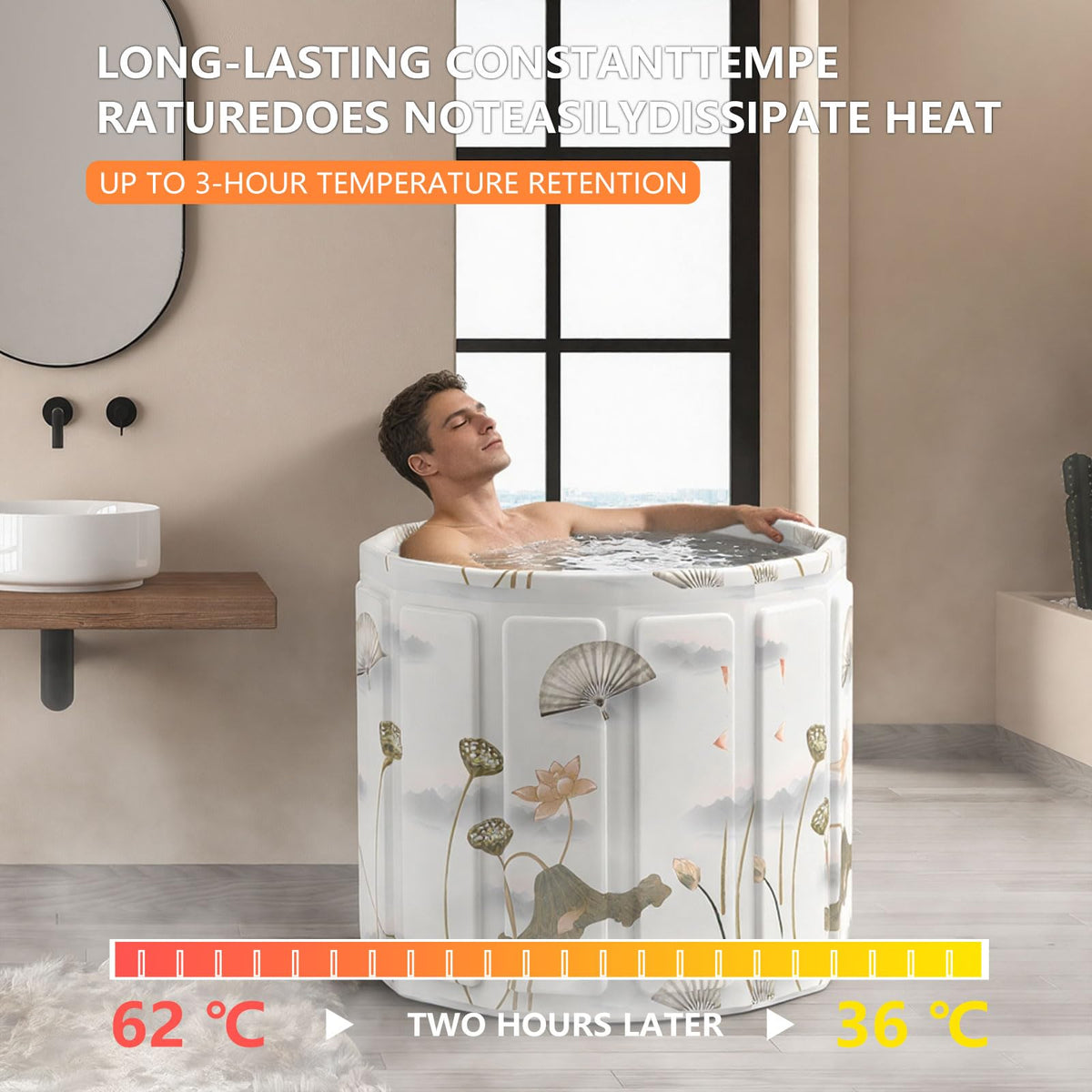 Generic Portable Bathtub travel-outdoor-friendly design allows spa-like soaks anywhere.