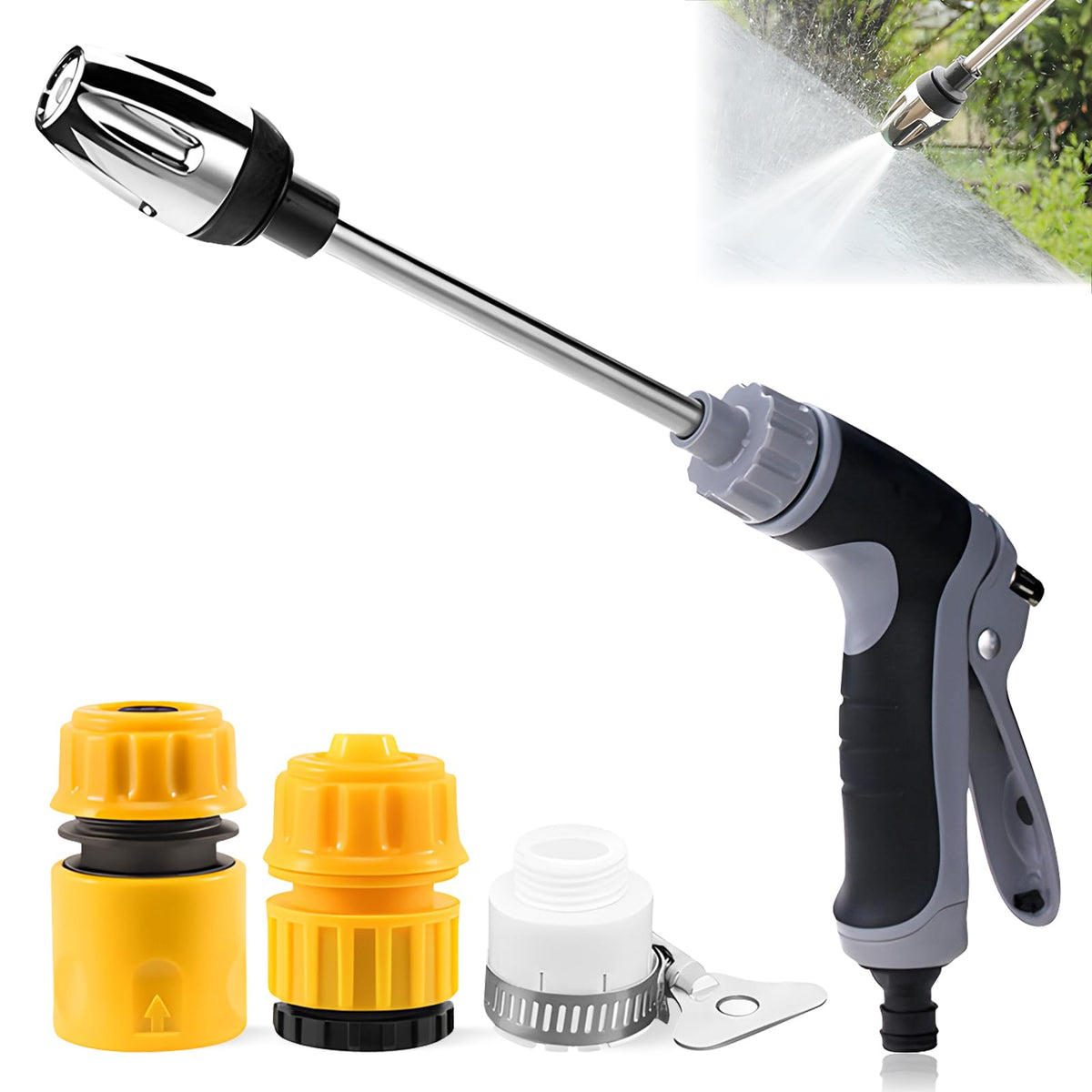 Generic pressure washer water gun for deep outdoor cleaning and surface dirt removal