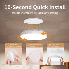 Generic radar motion sensor ceiling light detects movement for hands-free illumination
