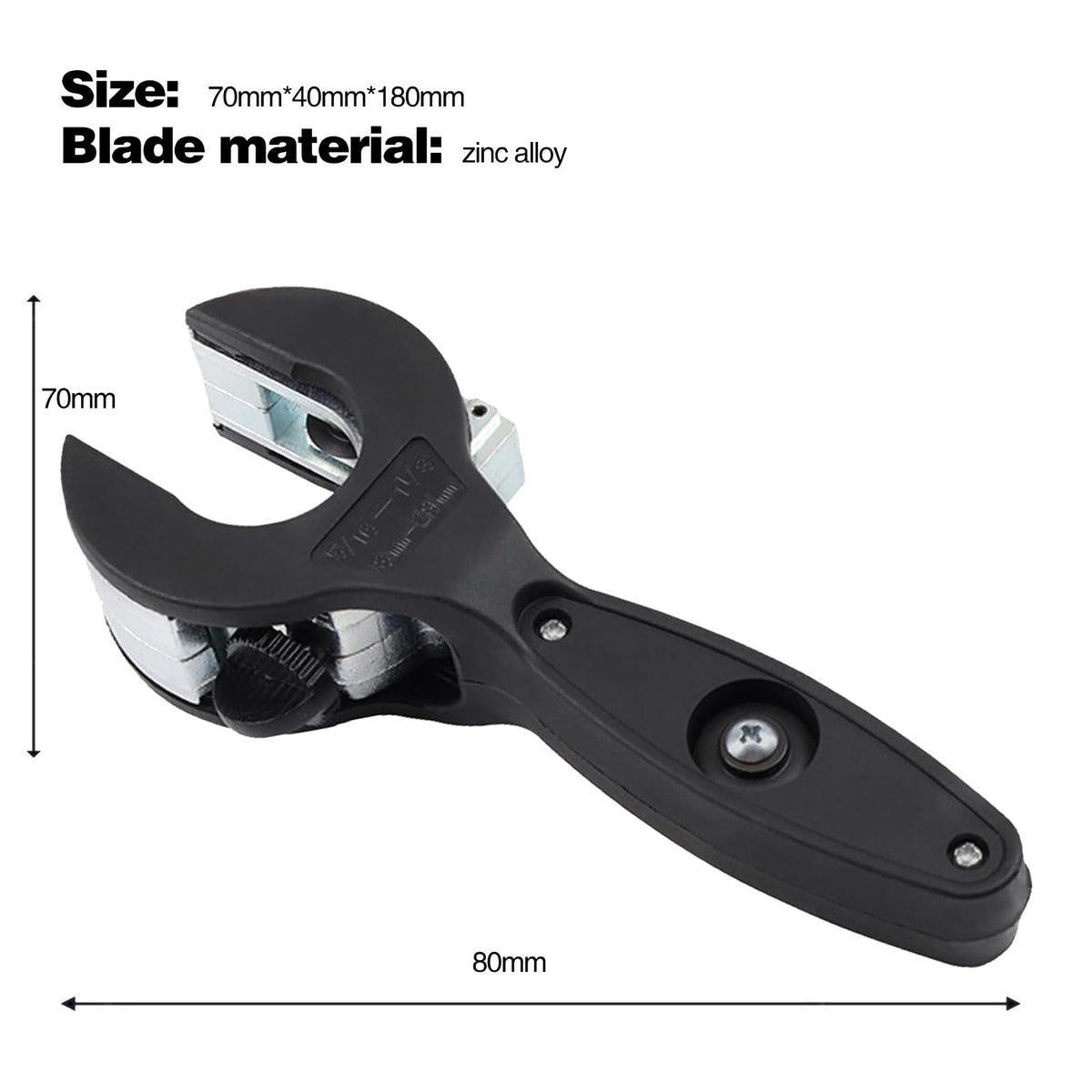 Aerospace-grade steel blade on Generic Ratchet Tubing Cutter