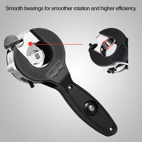 Extended handle action of Generic Ratchet Tubing Cutter reduces strain
