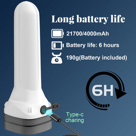 Generic Rechargeable LED Flashlight USB-C charging for quick top-ups