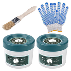 Generic Reel Mower Sharpening Kit: two-piece package for DIY blade care.