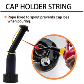 Generic refill nozzle with gasket provides leak-free operation.