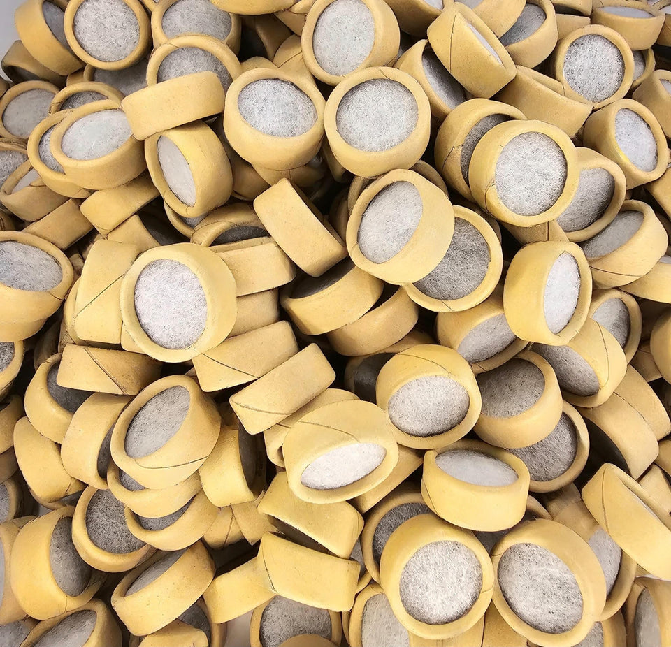 Generic replacement activated carbon filter for silicone mouthpiece with triple filtration.