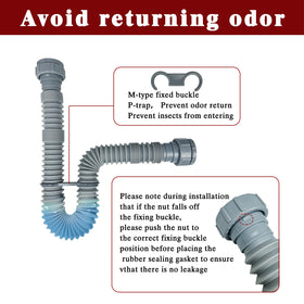 Generic rubber sealing rings ensure leak-proof connections