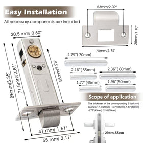 Generic self-tapping screws installation kit for quick DIY setup.