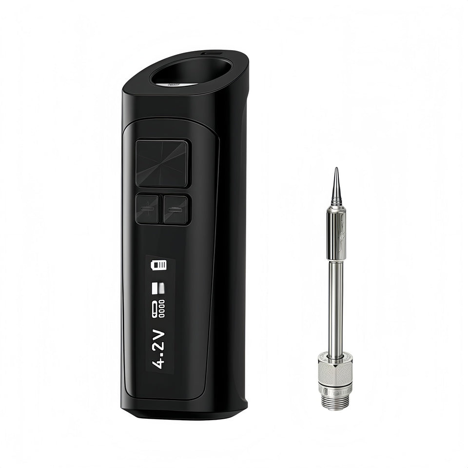 Generic Smart Mini Portable Soldering Iron front view shows compact ergonomic design for on-the-go tasks