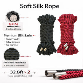Curtain tieback idea using Generic Soft Silk Rope for chic home decor.