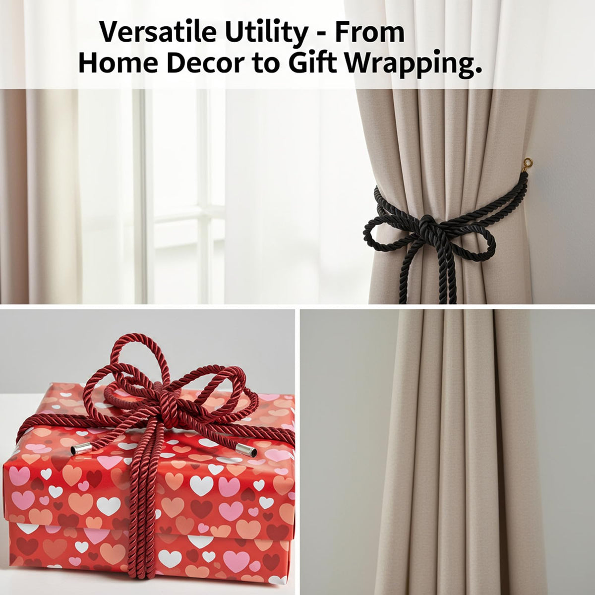 Gift box presentation of Generic Soft Silk Rope set ready for gifting and romance.