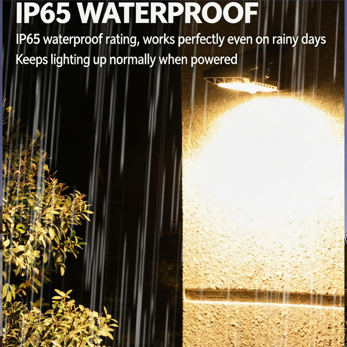 Generic Solar Clip Light garden setup in lush yard, waterproof for all weather.