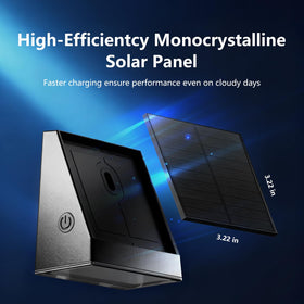 IP65 waterproof solar wall light withstands rain