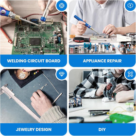 Generic soldering pen is ideal for home electronics repairs and quick fixes.