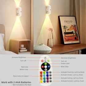 Generic wall-mount for stairs, hallway, and bedroom lighting