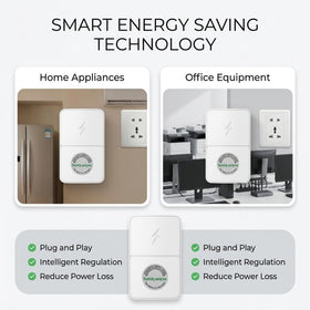 Generic StopWatt smartplug durable ABS housing resists daily wear in busy spaces.