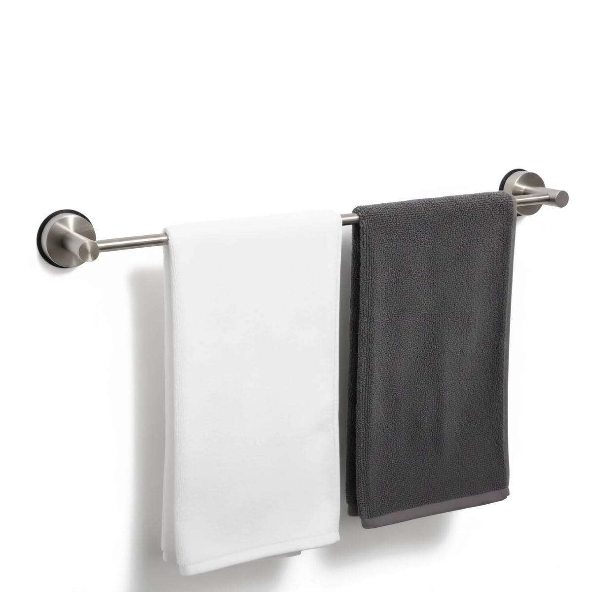 Generic suction cup towel bar extended to 17-28 inches for flexible towel storage