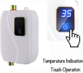 Generic tankless water heater durable materials with stainless steel and brass components