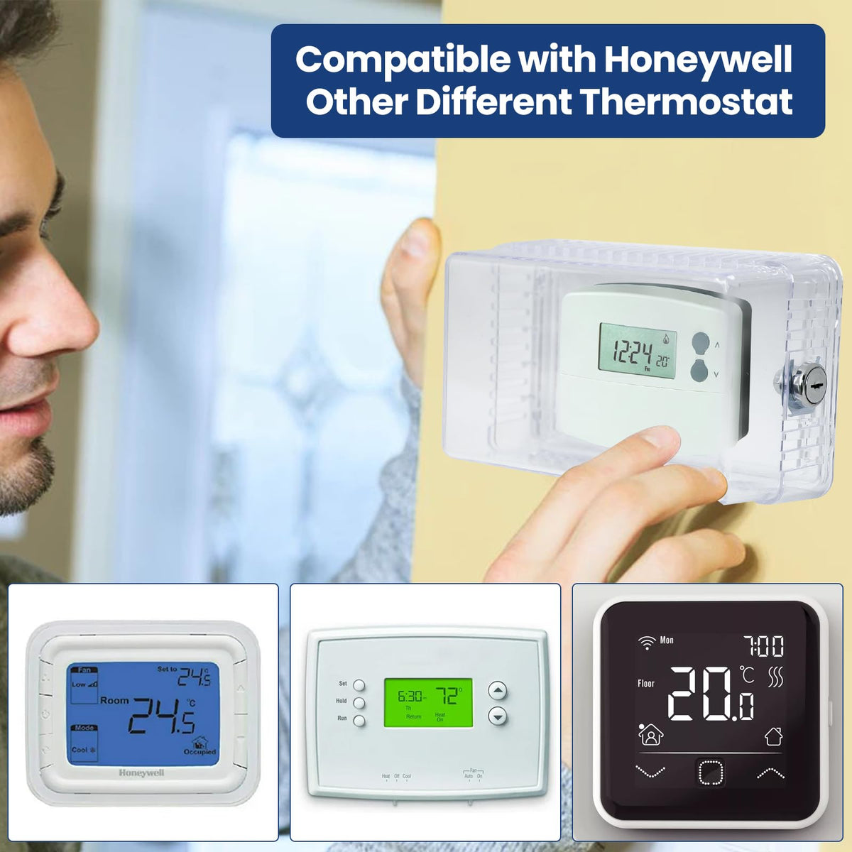 Generic Thermostat Lock Box energy-control capability may help limit unauthorized changes
