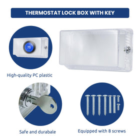 Generic Thermostat Lock Box PS plastic durability for long-lasting protection