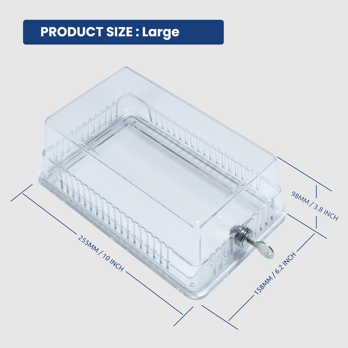 Generic Thermostat Lock Box secure mounting system showing wall placement