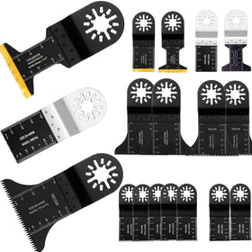 Generic titanium oscillating blades overview for versatile metal, wood, and plastic tasks