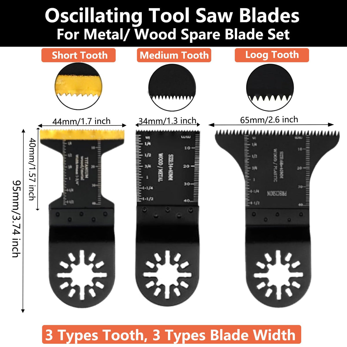Generic titanium-coated blade highlighting titanium plating for wear resistance