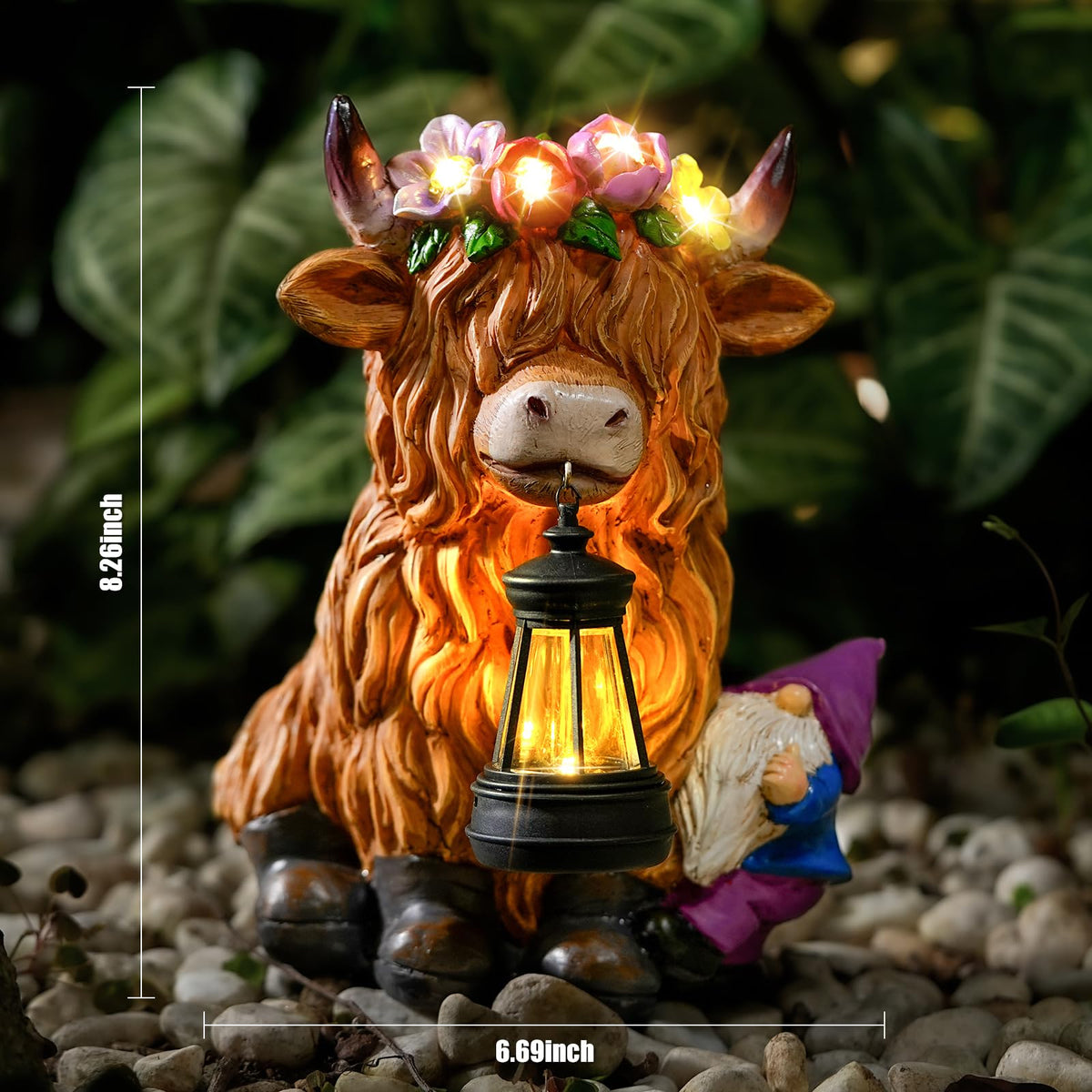 Generic TOLIMI statue measures 8.3 by 6.7 inches for compact placement.
