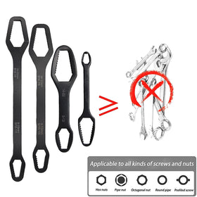 Generic Torx Wrench universal-fit design adapts to metric and standard nuts