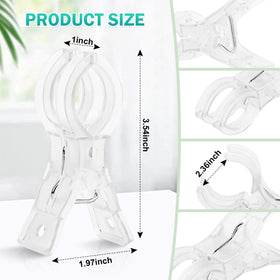 Generic ultra-clear balloon arch clip blends with decor for weddings