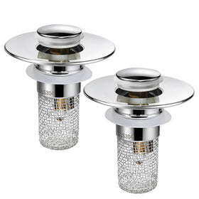 Generic universal sink stopper assembly fits many drains for easy maintenance.