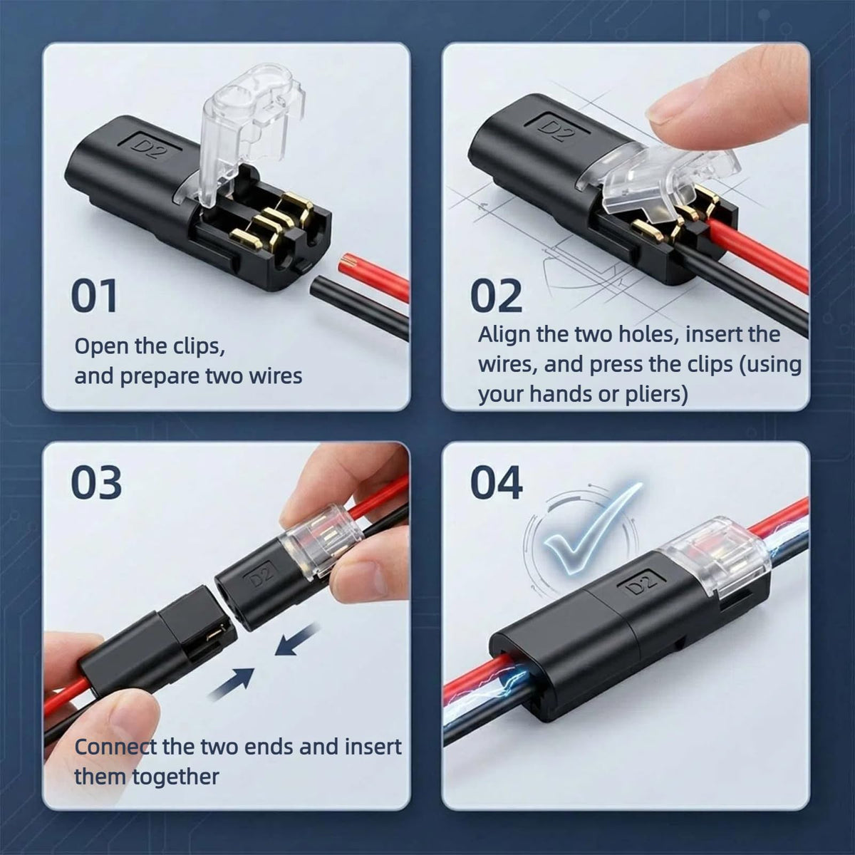 Generic upgraded PC/PA66 nylon shell provides durable, heat-stable housing.