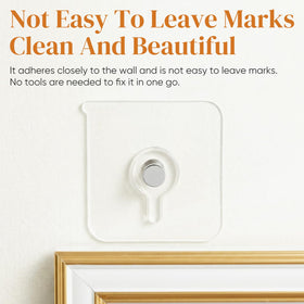 Generic wall hooks attached to kitchen tile demonstrating strong load capacity.
