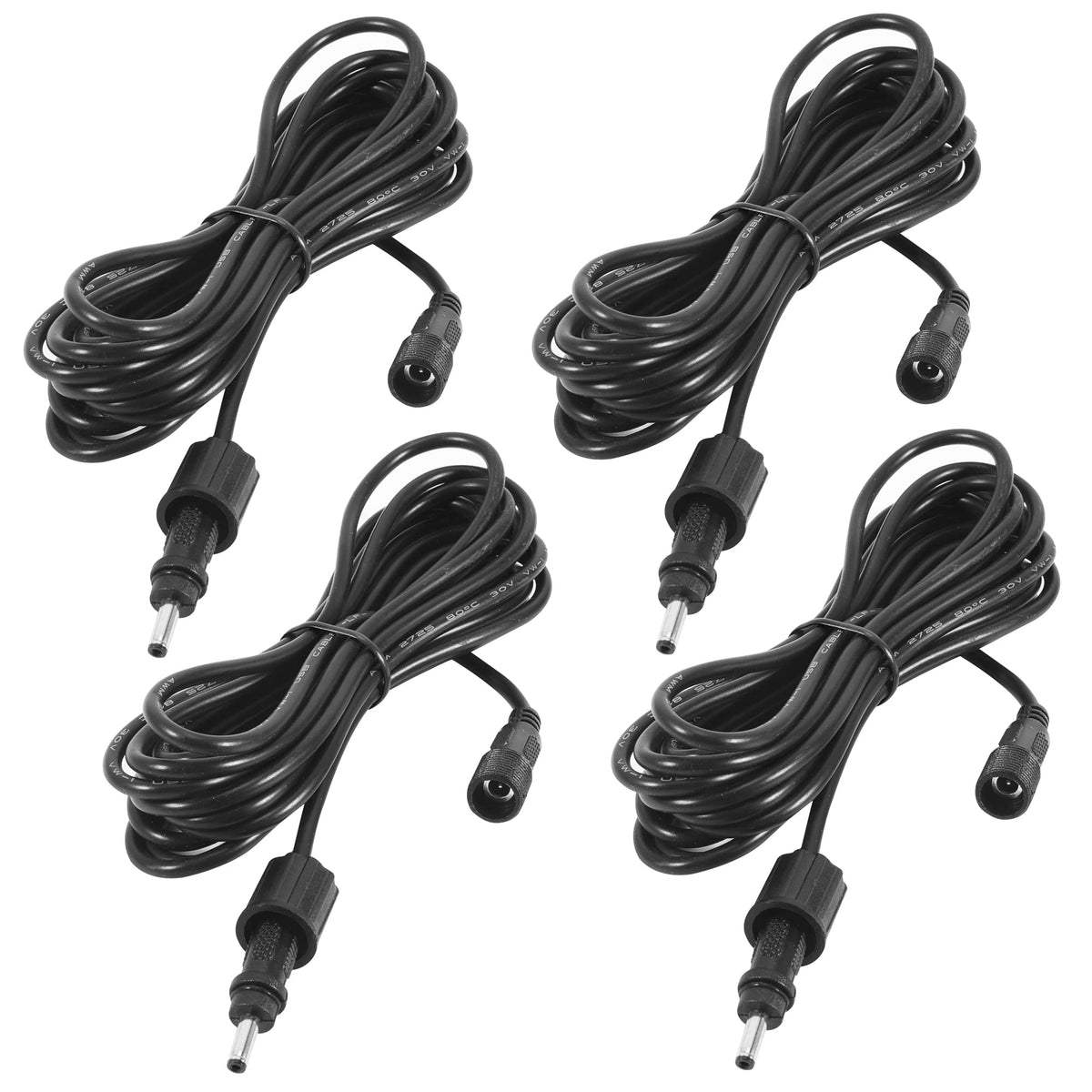 Generic waterproof solar extension cable 40ft bundle enables flexible outdoor placement of solar devices