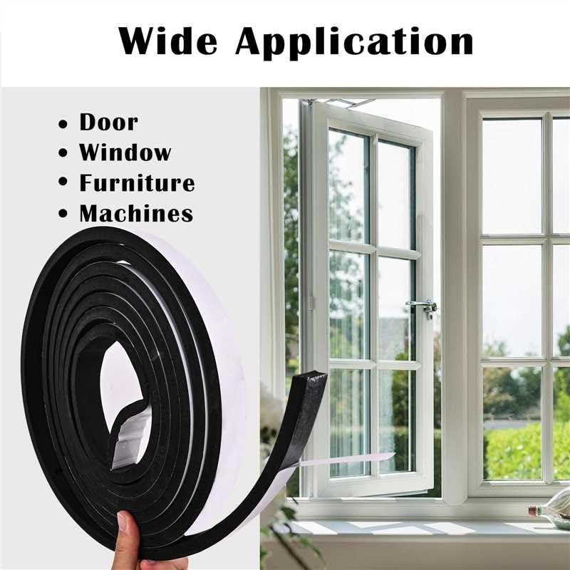 Generic weatherstrip window seal close-up emphasizes energy-saving draft protection.