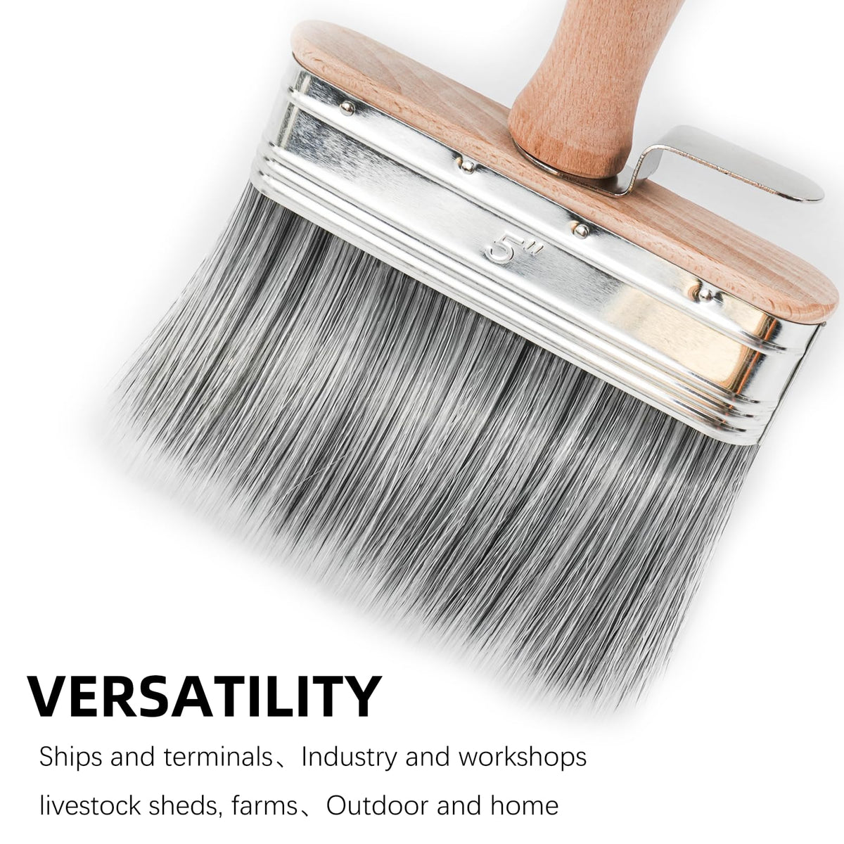 Generic Wesquer deck-stain brush 6-inch wide head for large areas