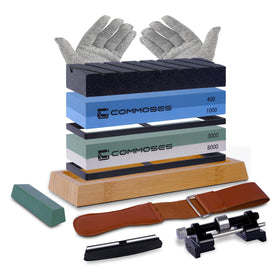 Generic Whetstone sharpening stone set close-up with dual grit configuration for versatile sharpening