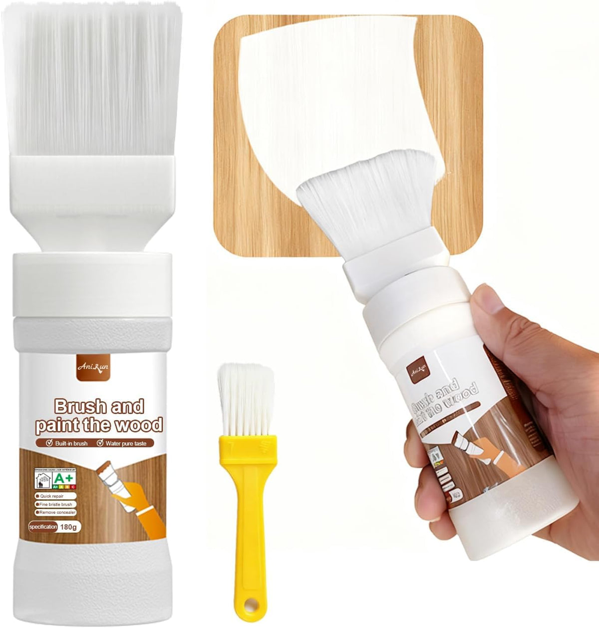 Generic White Touch Up Paint bottle for quick wood repairs.